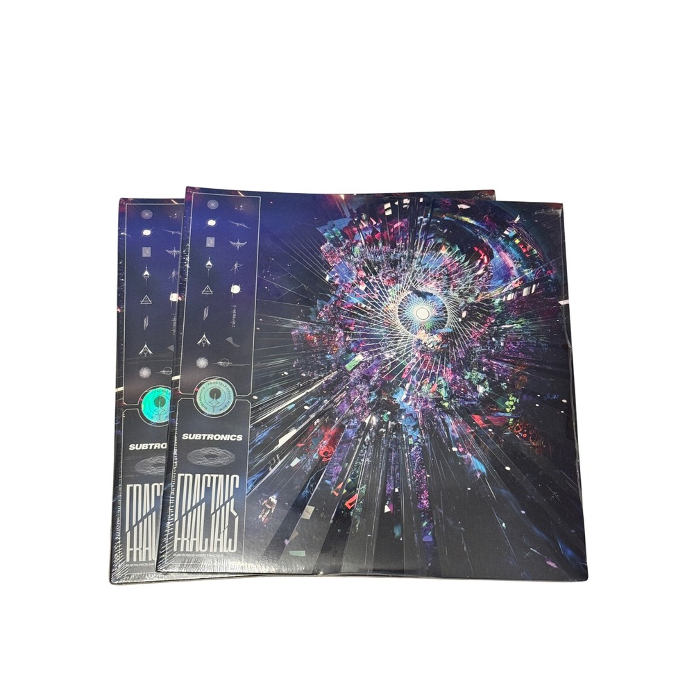 Subtronics Fractals Clear Radial Splatter Vinyl 2LP Record Album New Sealed